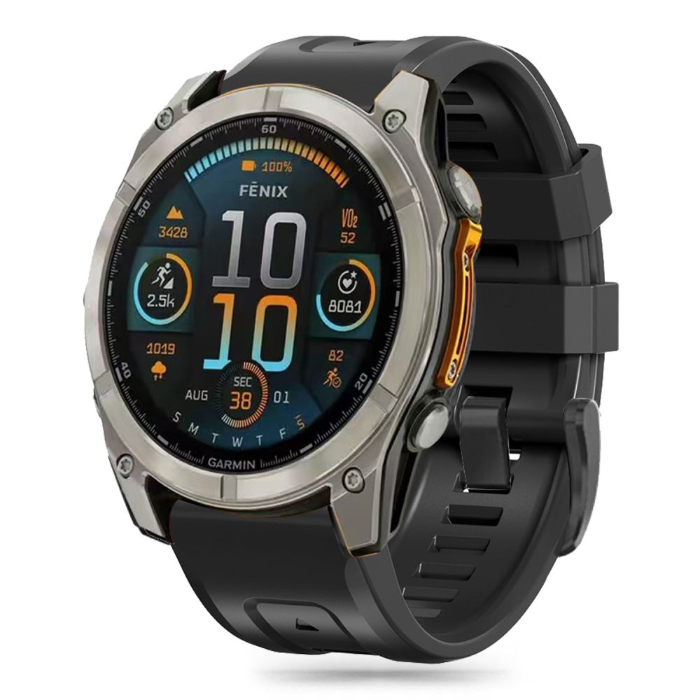 REMENIČEK TECH-PROTECT SILIKON GARMIN FENIX 5 / 6 / 6 PRO / 7 / 8 (47 MM) / ČRNA OVITEK
