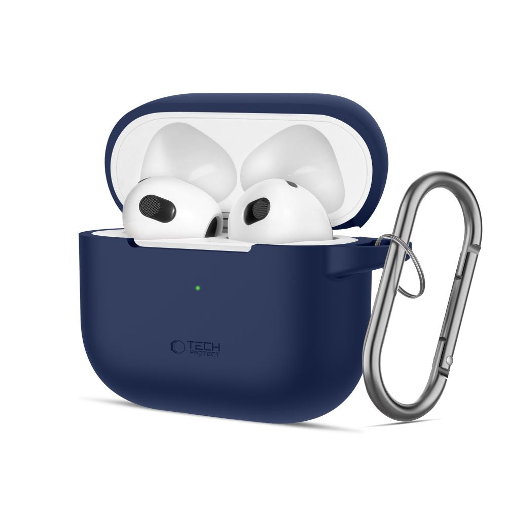 OVITEK TECH-PROTECT SILICONE HOOK APPLE AIRPODS 3 TEMNO MODRA