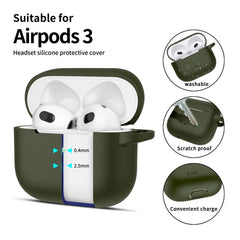 OVITEK TECH-PROTECT SILIKONSKA KLOPICA APPLE AIRPODS 3 OLIVNO ZELENA