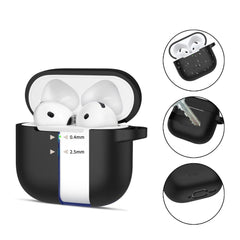 OVITEK TECH-PROTECT SILIKONSKA KLJUKA APPLE AIRPODS 4 ČRNA