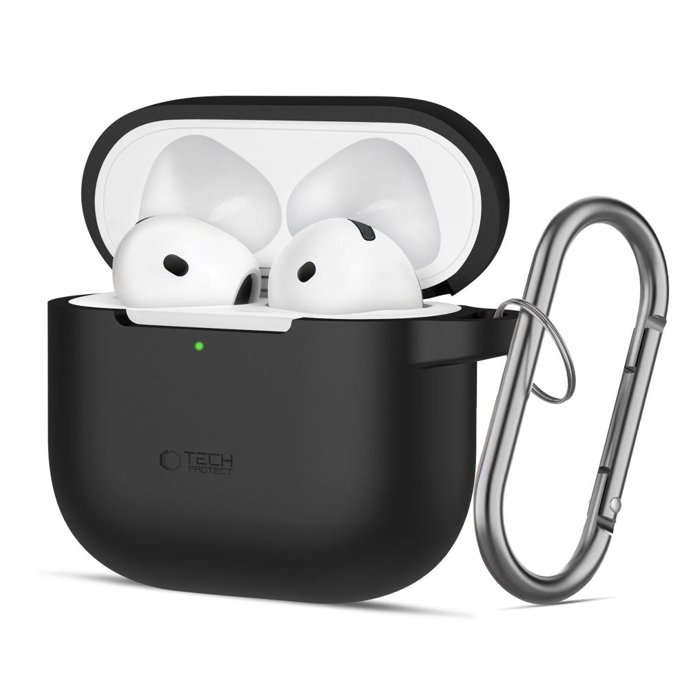 OVITEK TECH-PROTECT SILIKONSKA KLJUKA APPLE AIRPODS 4 ČRNA