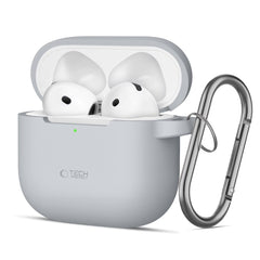 OVITEK TECH-PROTECT SILIKONSKI KAVELJ APPLE AIRPODS 4 SIVI KREDA