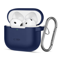 OVITEK TECH-PROTECT SILIKONSKI KAVELJ APPLE AIRPODS 4 TEMNO MODRA