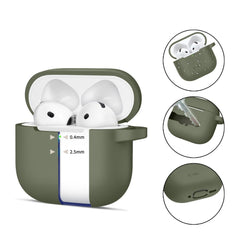 OVITEK TECH-PROTECT SILIKONSKI KLOP APPLE AIRPODS 4 OLIVNO ZELENA