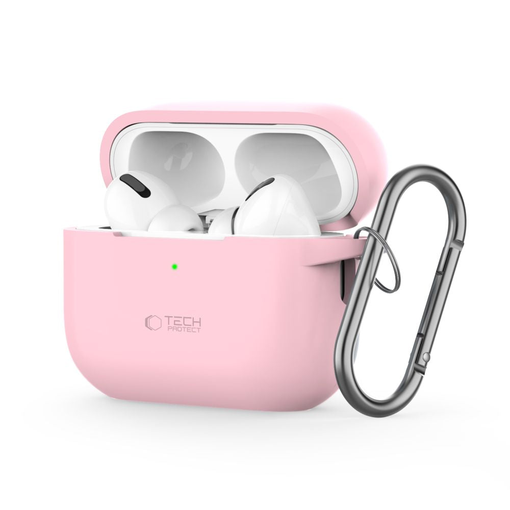 OVITEK TECH-PROTECT SILIKONSKI KAVELJ APPLE AIRPODS PRO 1 / 2 PRAHOVO ROZA