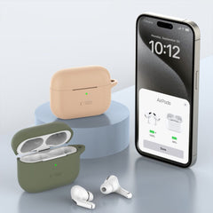 OVITEK TECH-PROTECT SILIKONSKI KAVELJ APPLE AIRPODS PRO 1 / 2 NEON ORANŽNA