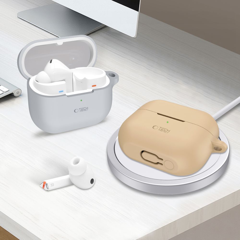 OVITEK ZA SAMSUNG GALAXY BUDS 3 / 3 PRO TECH-PROTECT SILIKONSKI KAVELJ ČRN