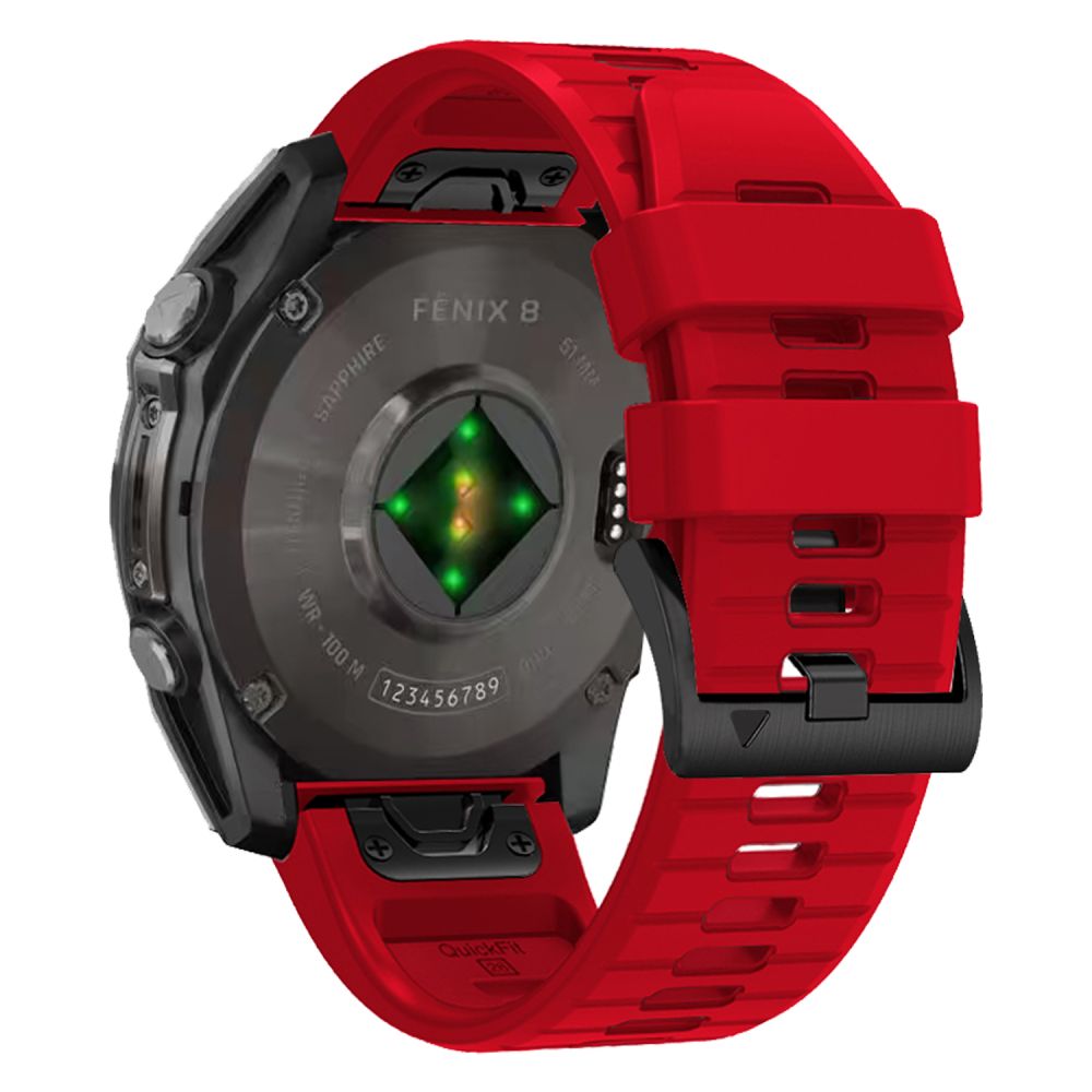 REMENIČEK TECH-PROTECT SILIKONSKA ČRTA GARMIN FENIX 5 / 6 / 6 PRO / 7 / 8 (47 MM) / RDEČA