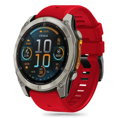 REMENIČEK TECH-PROTECT SILIKONSKA ČRTA GARMIN FENIX 5 / 6 / 6 PRO / 7 / 8 (47 MM) / RDEČA