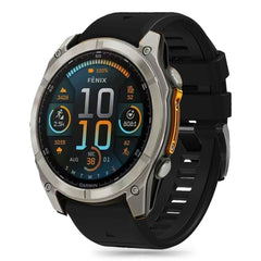 REMENIČEK TECH-PROTECT SILIKONSKA ČRTA GARMIN FENIX 5X / 5X PLUS / 6X / 6X PRO / 7X / 8 (51 MM) ČRNA