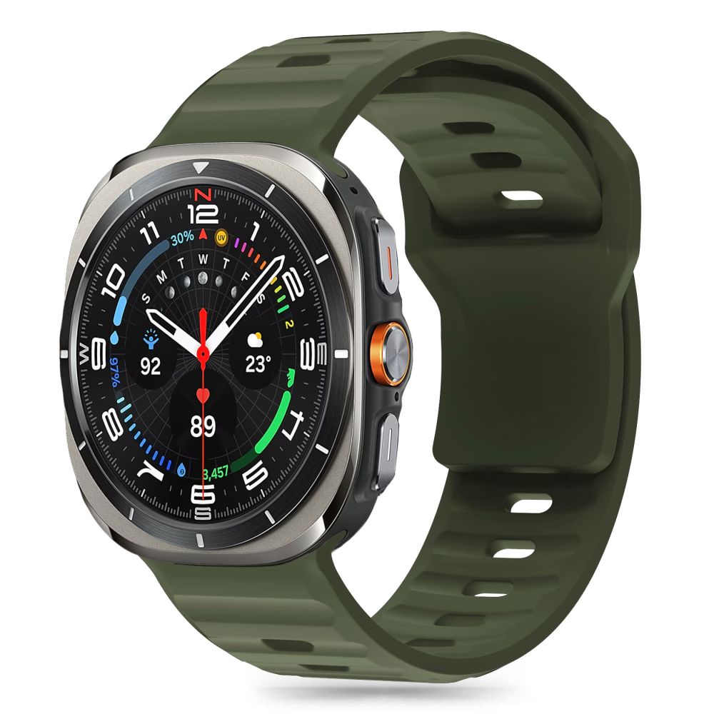 REMENIČEK TECH-PROTECT SILIKONSKA ČRTA SAMSUNG GALAXY WATCH ULTRA (47 MM) OLIVNO ZELENA