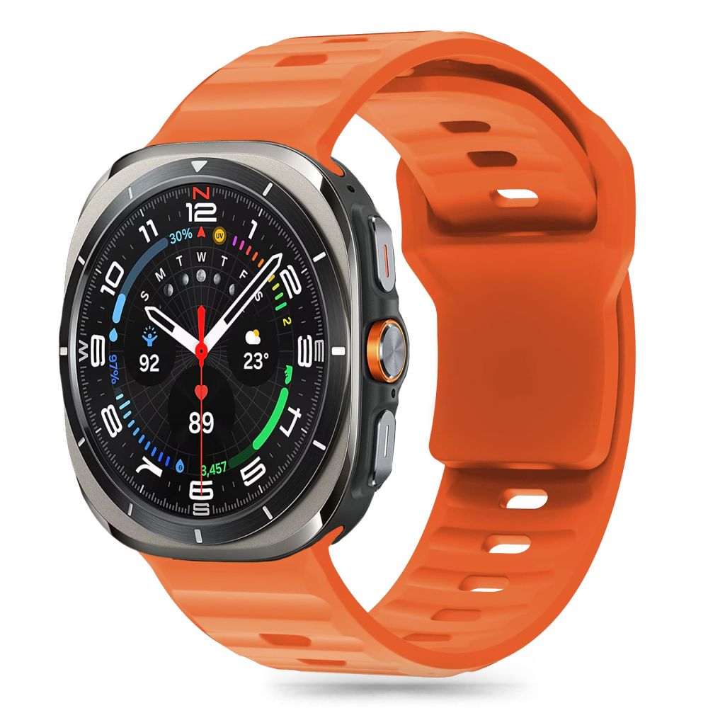 REMENIČEK TECH-PROTECT SILIKONSKA ČRTA SAMSUNG GALAXY WATCH ULTRA (47 MM) ORANŽNA