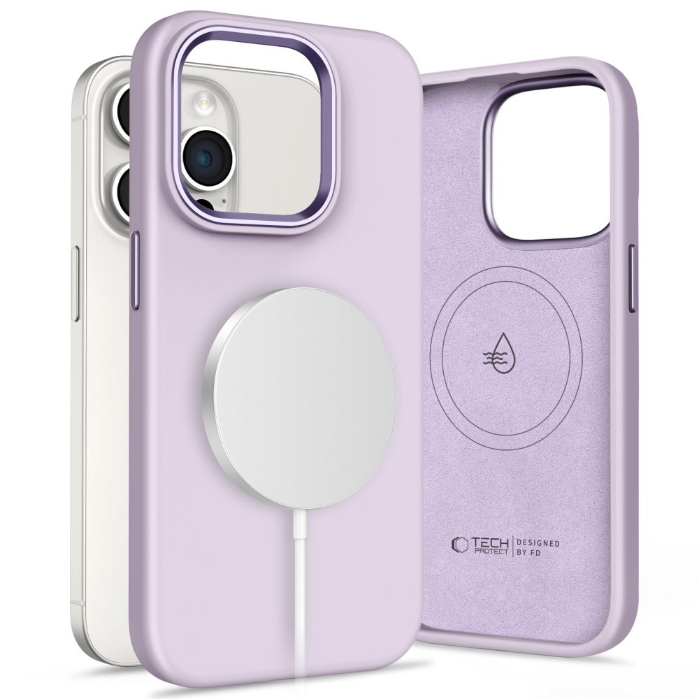 OVITEK TECH-PROTECT SILICONE PURE MAGSAFE IPHONE 15 PRO MAUVE
