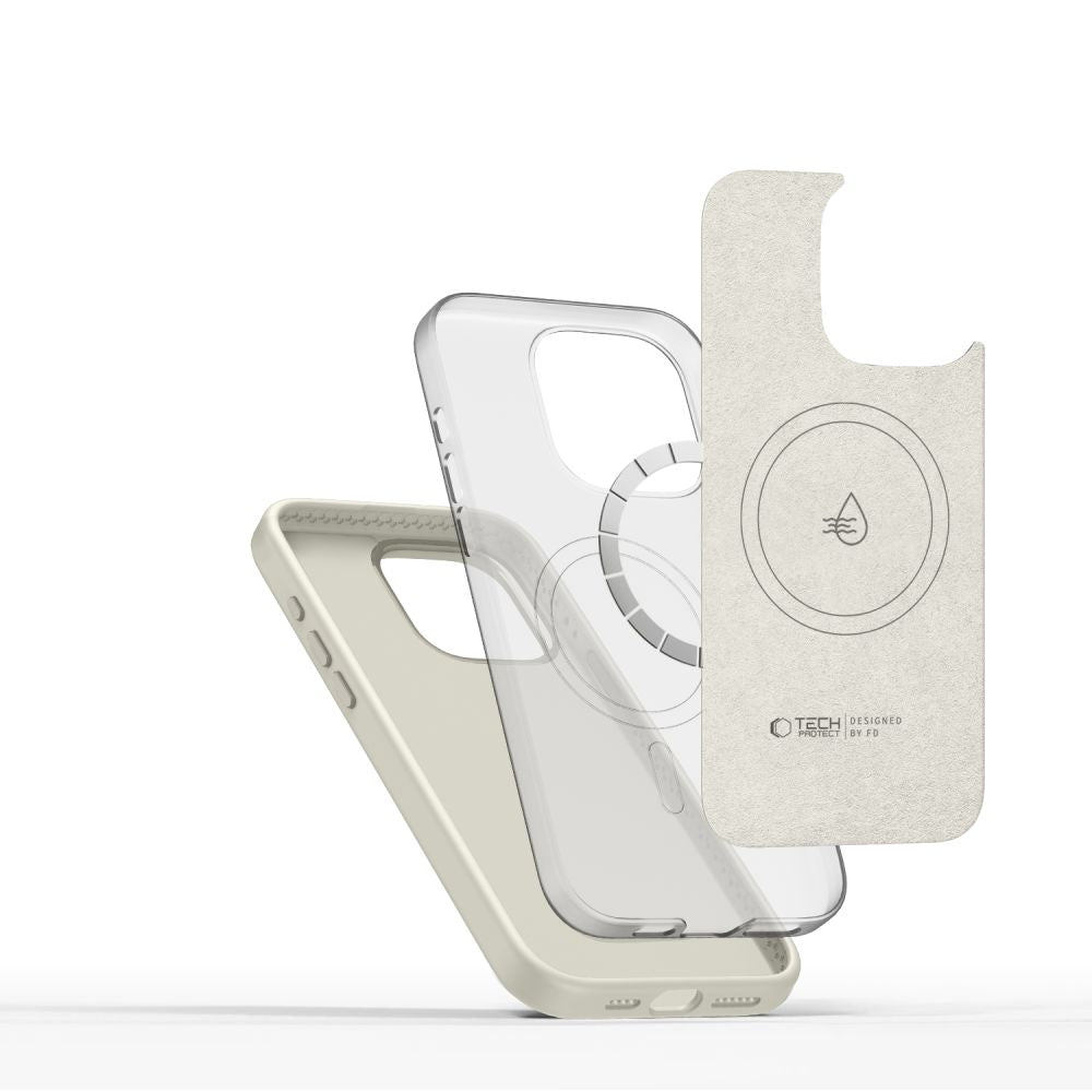 OVITEK TECH-PROTECT SILICONE PURE MAGSAFE IPHONE 15 PRO MAX COSMIC LATTE