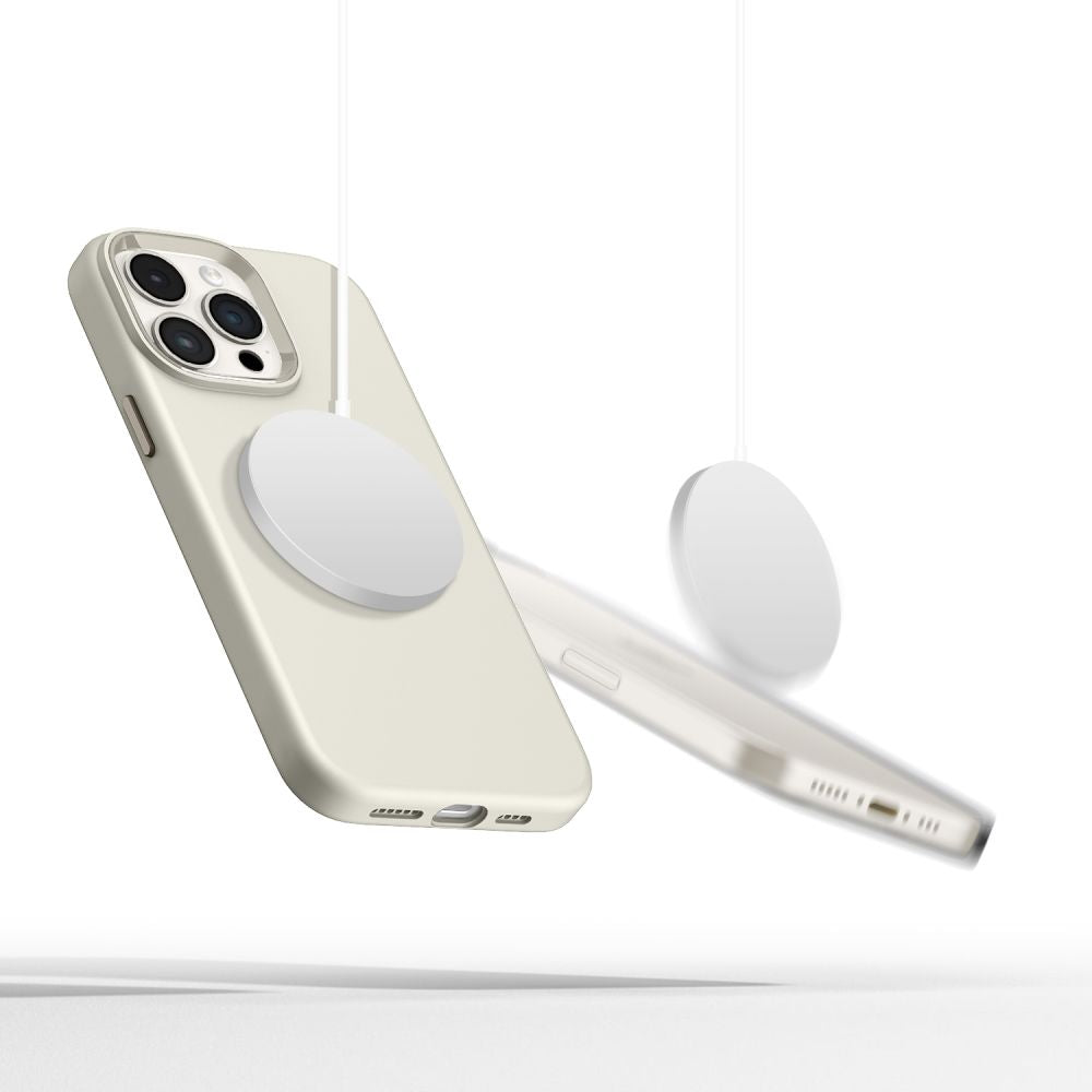 OVITEK TECH-PROTECT SILICONE PURE MAGSAFE IPHONE 15 PRO MAX COSMIC LATTE