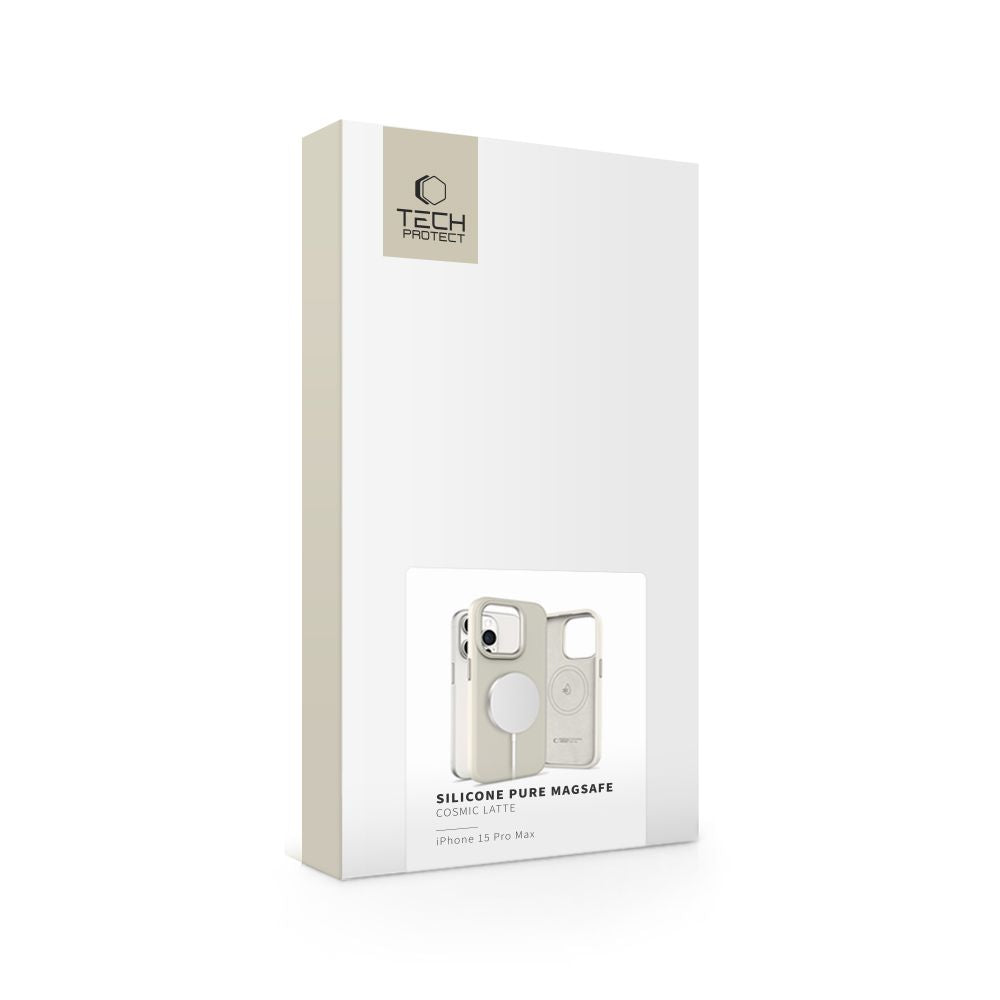 OVITEK TECH-PROTECT SILICONE PURE MAGSAFE IPHONE 15 PRO MAX COSMIC LATTE