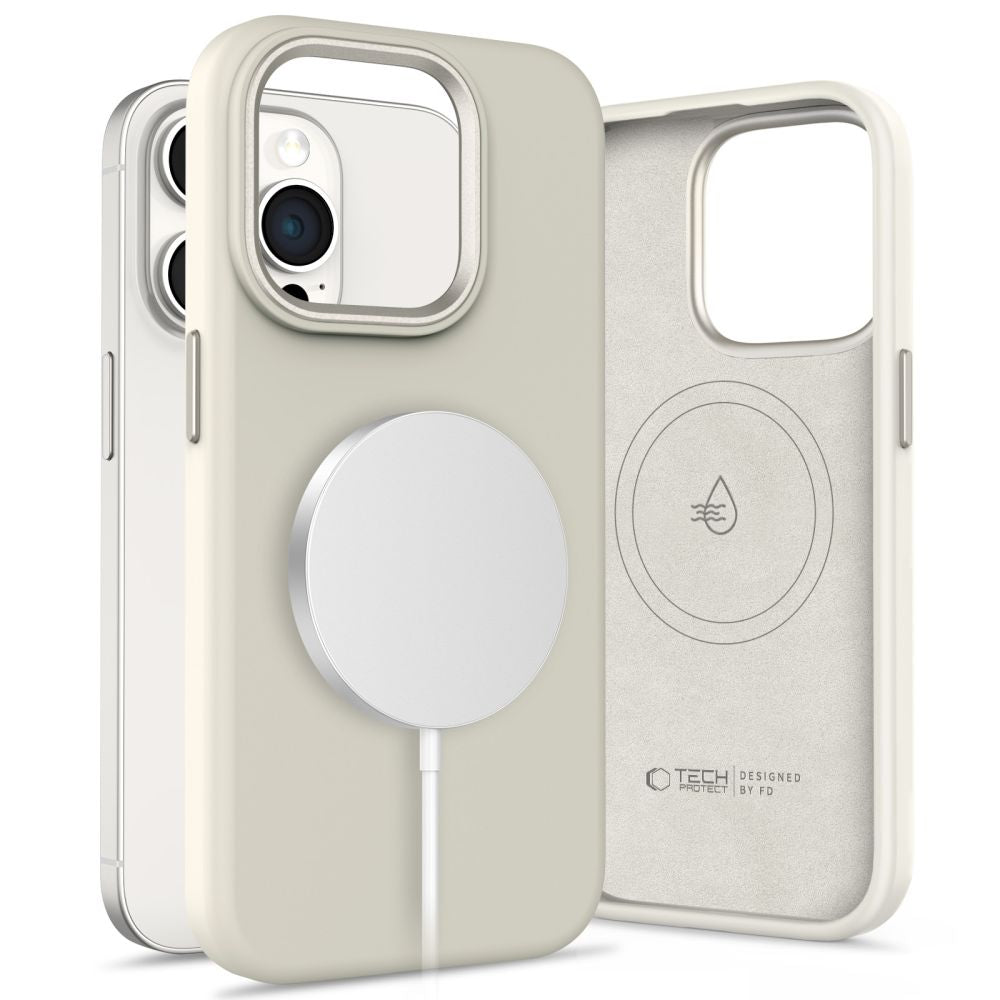 OVITEK TECH-PROTECT SILICONE PURE MAGSAFE IPHONE 15 PRO MAX COSMIC LATTE