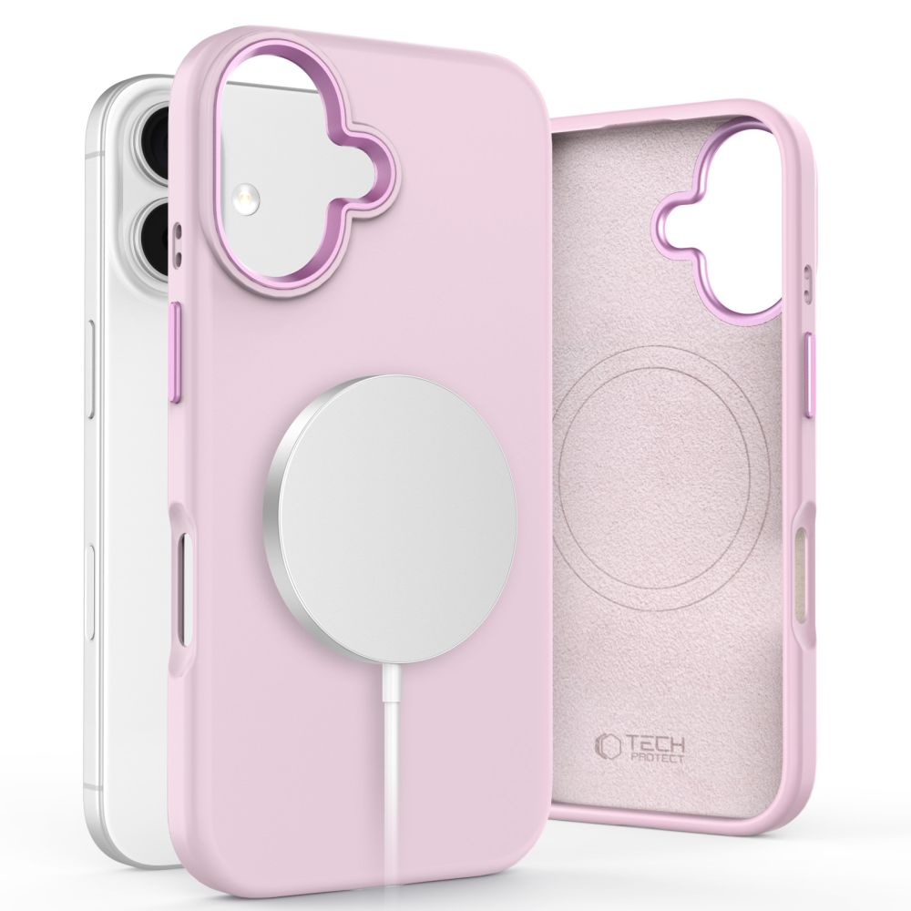 OVITEK TECH-PROTECT SILICONE PURE MAGSAFE IPHONE 16 PINK PEARL