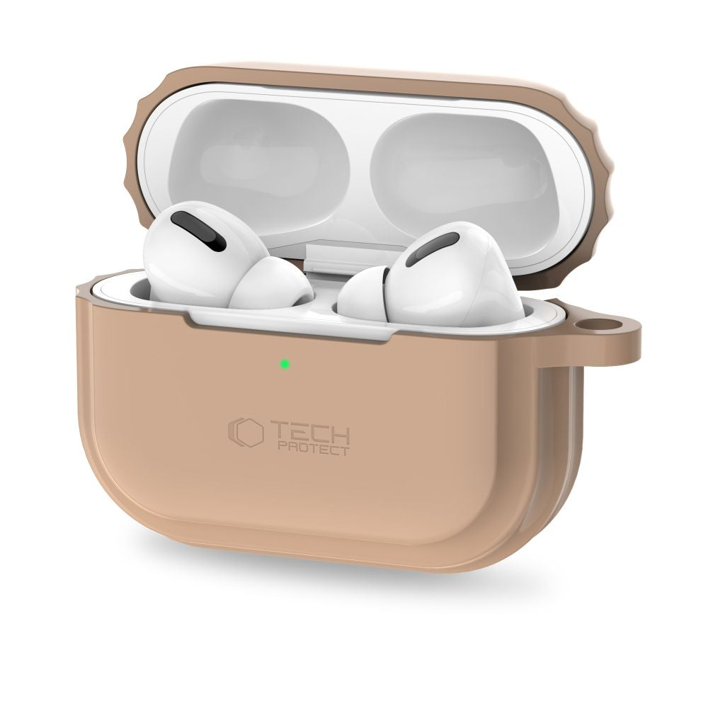 OVITEK TECH-PROTECT SILIKONSKA VRVICA APPLE AIRPODS PRO 1 / 2 CAFE LATTE