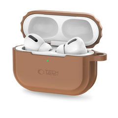 OVITEK TECH-PROTECT SILIKONSKA VRVICA APPLE AIRPODS PRO 1 / 2 ČOKOLADNO RJAVA