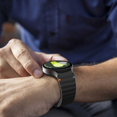 TECH-PROTECT SILIKONSKA ŠPORTNA OHIŠJA ZA SAMSUNG GALAXY WATCH 4 / 5 / 5 PRO / 6 / 7 / FE ČRNA