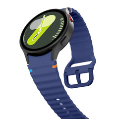 TECH-PROTECT SILIKONSKA ŠPORTNA OHIŠJA ZA SAMSUNG GALAXY WATCH 4 / 5 / 5 PRO / 6 / 7 / FE TEMNO MODRA