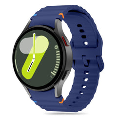 TECH-PROTECT SILIKONSKA ŠPORTNA OHIŠJA ZA SAMSUNG GALAXY WATCH 4 / 5 / 5 PRO / 6 / 7 / FE TEMNO MODRA