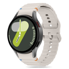 TECH-PROTECT SILIKONSKA ŠPORTNA OHIŠJA ZA SAMSUNG GALAXY WATCH 4 / 5 / 5 PRO / 6 / 7 / FE STARLIGHT