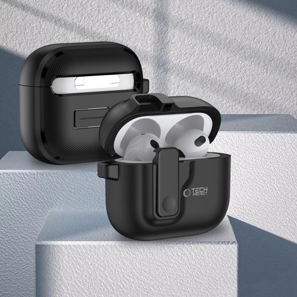 OVITEK TECH-PROTECT SLIM HOOK APPLE AIRPODS 4 ČRNA