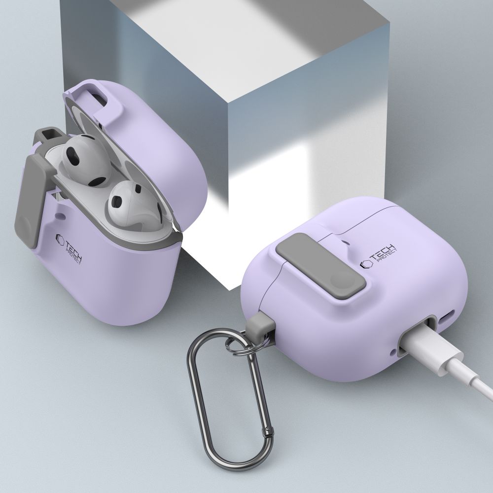 OVITEK TECH-PROTECT SLIM HOOK APPLE AIRPODS 4 LAVANDA