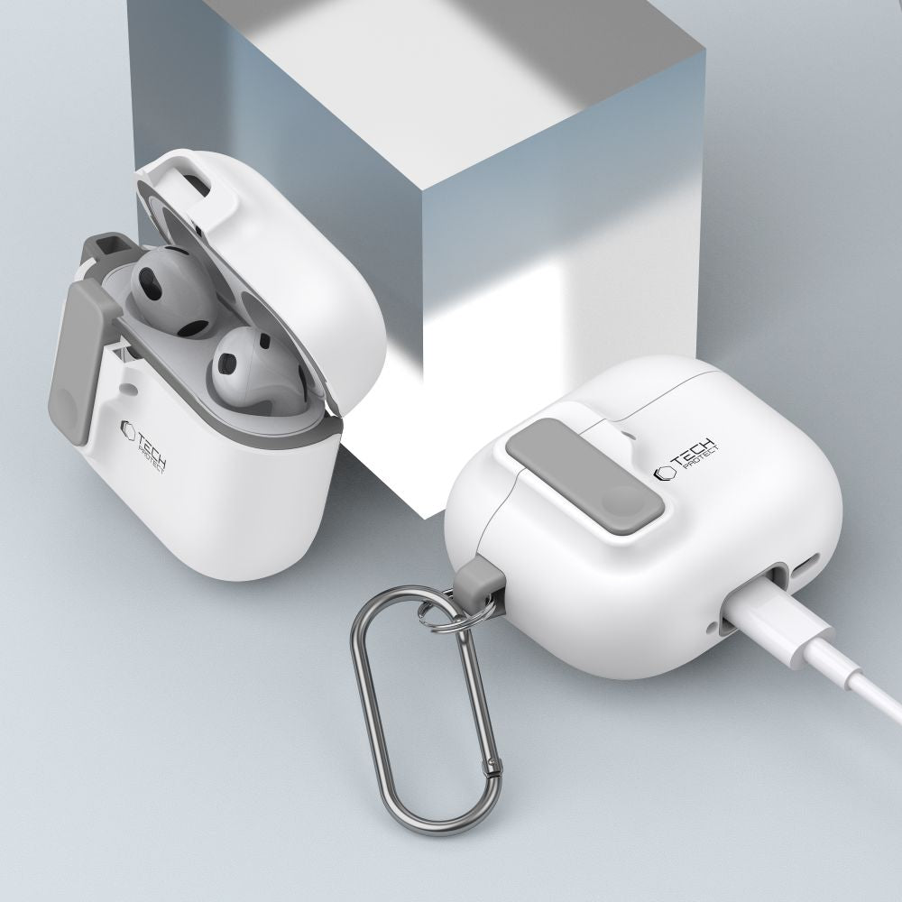 OVITEK TECH-PROTECT SLIM HOOK APPLE AIRPODS 4 BELO
