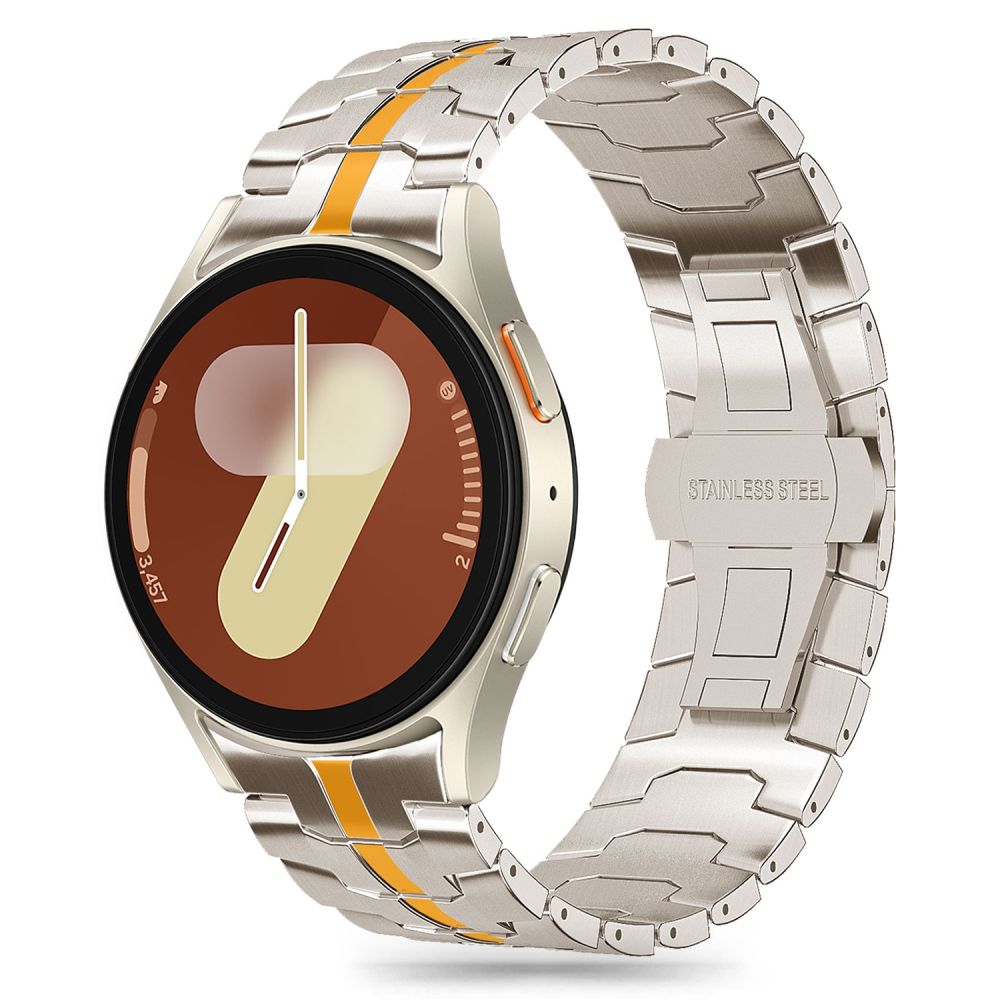 TECH-PROTECT STAINLESS LINE SAMSUNG GALAXY WATCH 4 / 5 / 5 PRO / 6 / 7 / FE TITAN/ORANŽNA