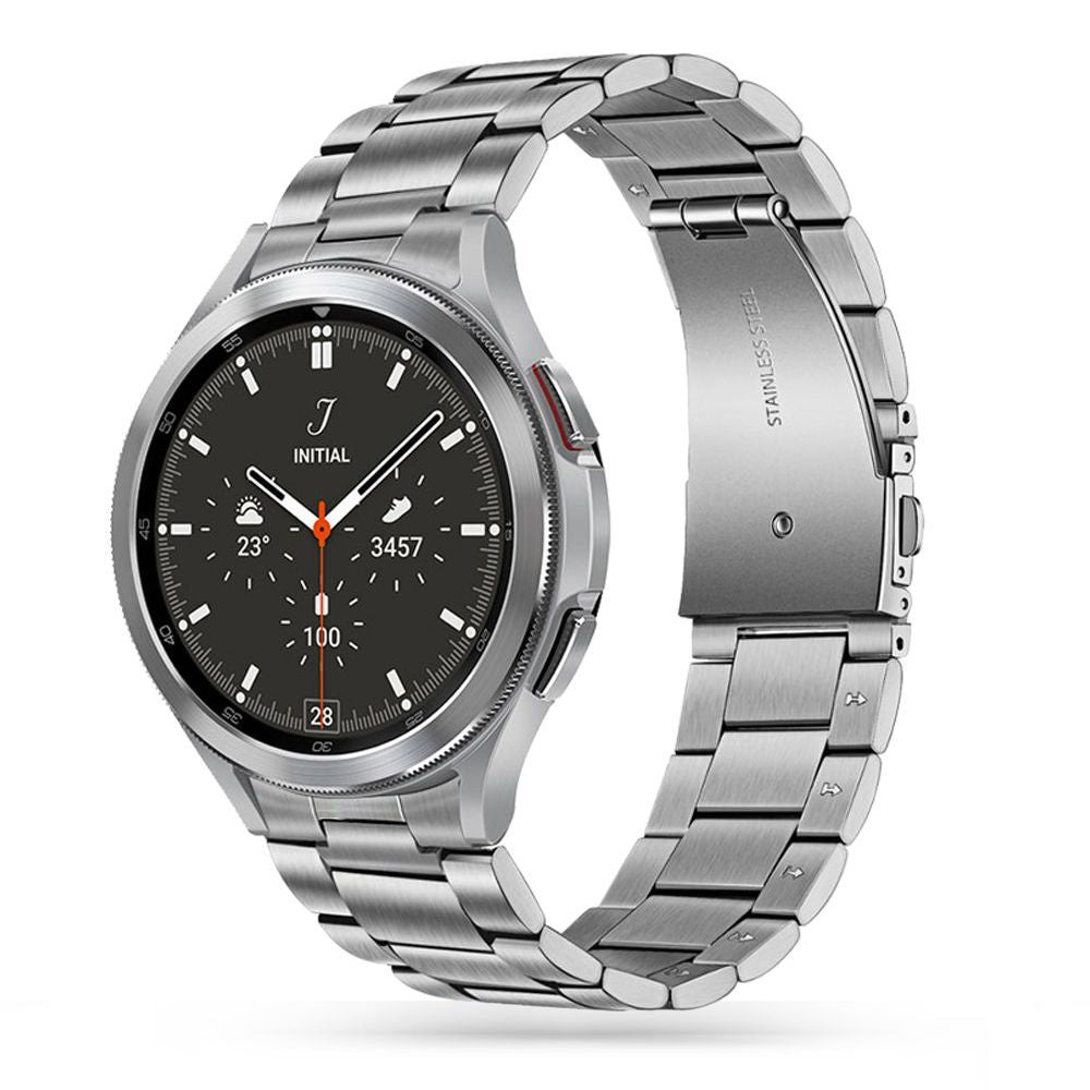 REMENIČEK DOOP IZ NEHRĐAJOČEGA JEKLA ZA SAMSUNG GALAXY WATCH 4 / 5 / 5 PRO / 6 / 7 / FE SREBRNA