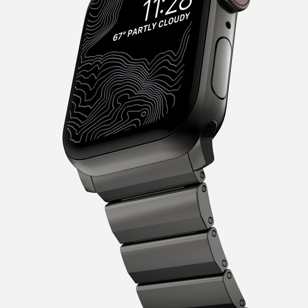 REMENIČEK TECH-PROTECT STEELBAND APPLE WATCH 6 / 7 / 8 / 9 / 10 / SE / ULTRA 1 / 2 (44 / 45 / 46 / 49 MM) ČRNA