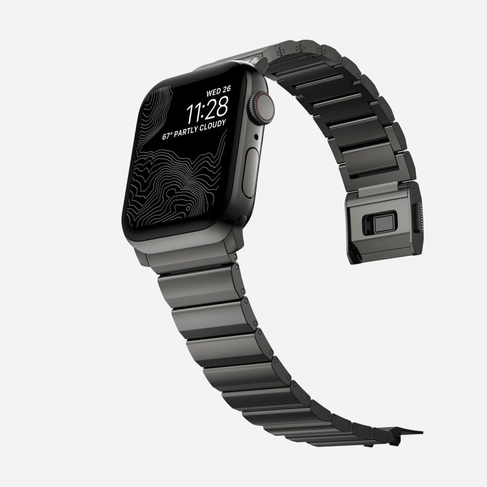 REMENIČEK TECH-PROTECT STEELBAND APPLE WATCH 6 / 7 / 8 / 9 / 10 / SE / ULTRA 1 / 2 (44 / 45 / 46 / 49 MM) ČRNA