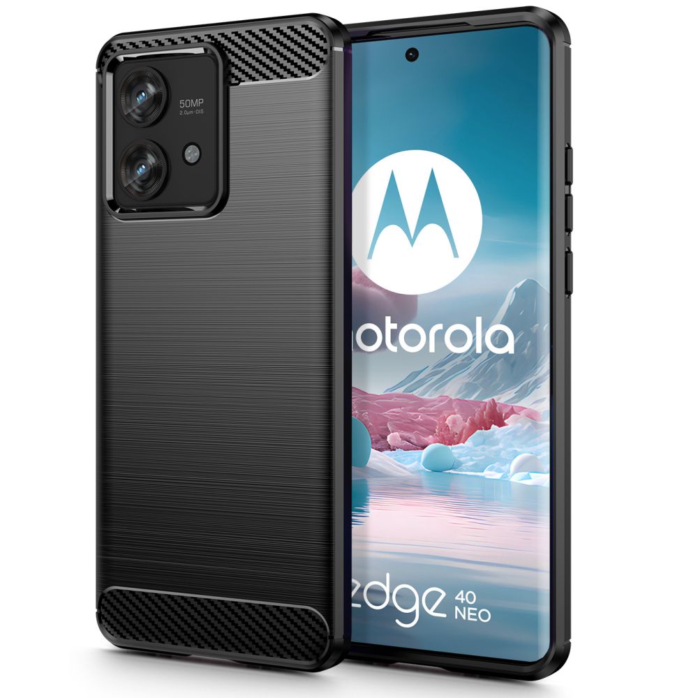 OVITEK TECH-PROTECT TPUCARBON MOTOROLA EDGE 40 NEO ČRN.