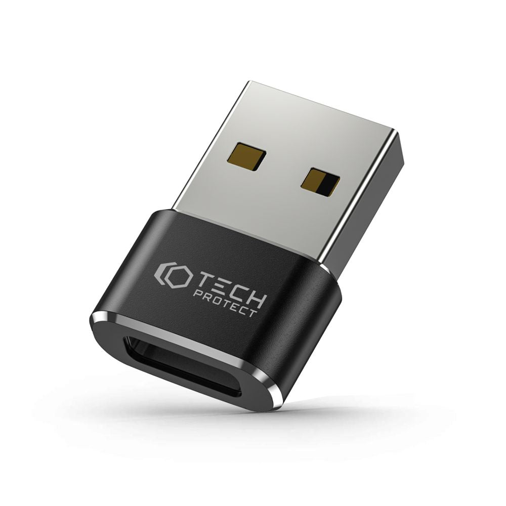  TECH-PROTECT ULTRABOOST ADAPTER USB NA TYPE-C ČRNÝ