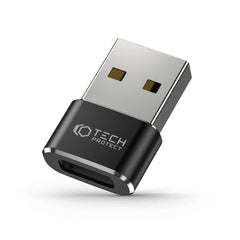  TECH-PROTECT ULTRABOOST ADAPTER USB NA TYPE-C ČRNÝ