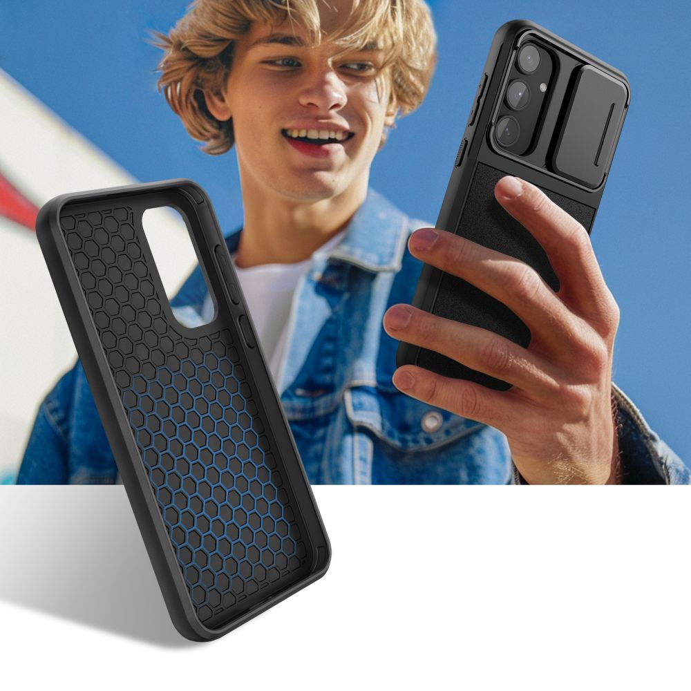 OVITEK TECH-PROTECT VELAR CAM+ GALAXY A55 5G ČRN.