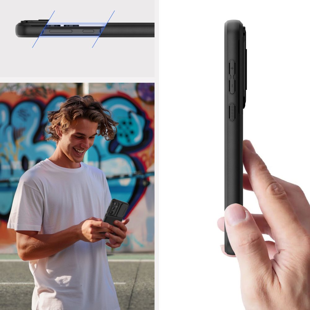 OVITEK TECH-PROTECT VELAR CAM+ GALAXY A55 5G ČRN.