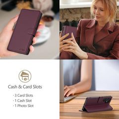 OVITEK TECH-PROTECT WALLET GALAXY A16 4G / 5G MULBERRY