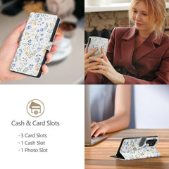 OVITEK TECH-PROTECT WALLET GALAXY A56 5G SPOMLADANSKI CVEKTI