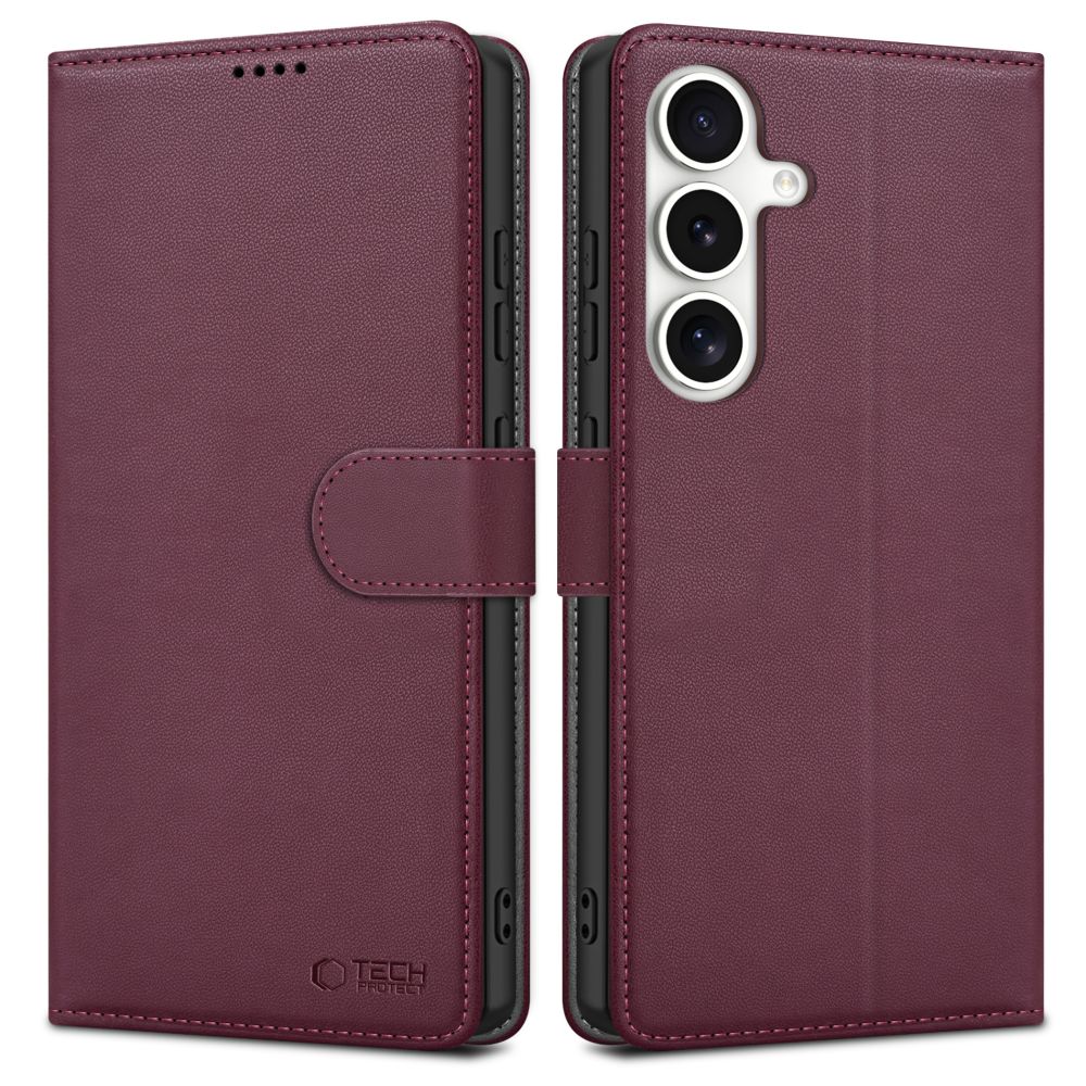 OVITEK TECH-PROTECT WALLET GALAXY S25 MULBERRY