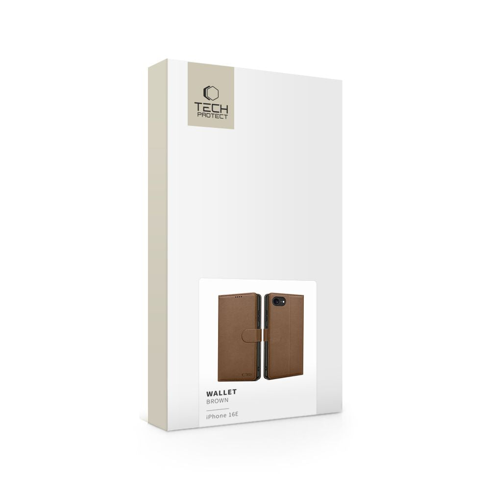 OVITEK TECH-PROTECT WALLET IPHONE 16E RJAVA