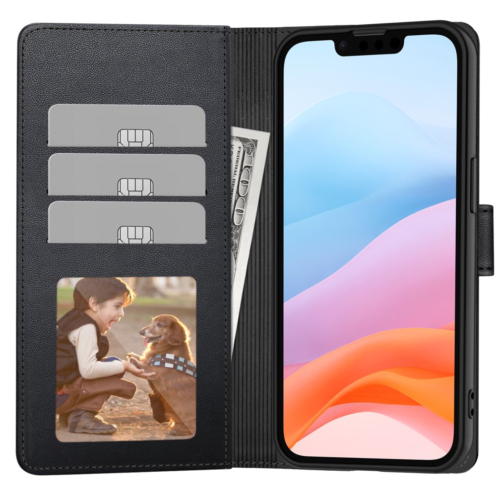 OVITEK TECH-PROTECT WALLET IPHONE 16E MATTE BLACK