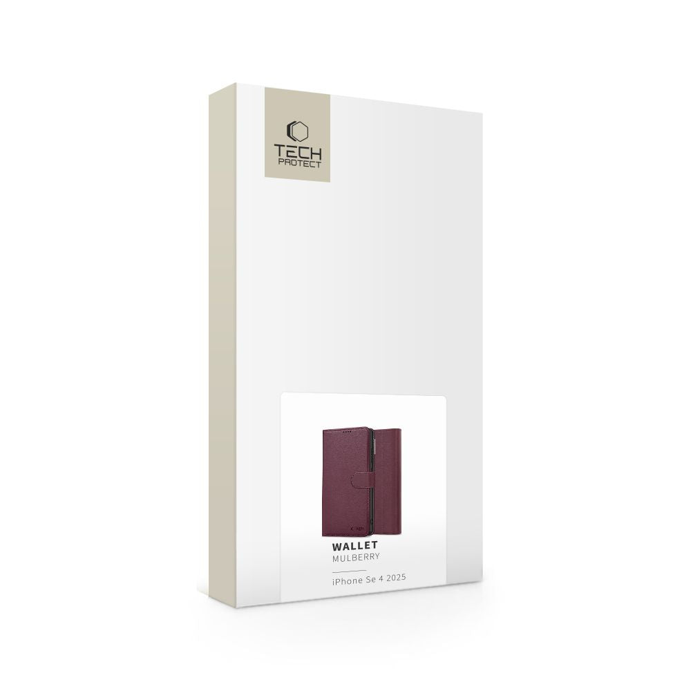 OVITEK TECH-PROTECT WALLET IPHONE 16E MULBERRY