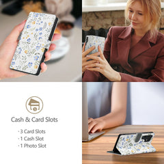 OVITEK TECH-PROTECT WALLET IPHONE 16E SPOMLADANSKI CVEKTI