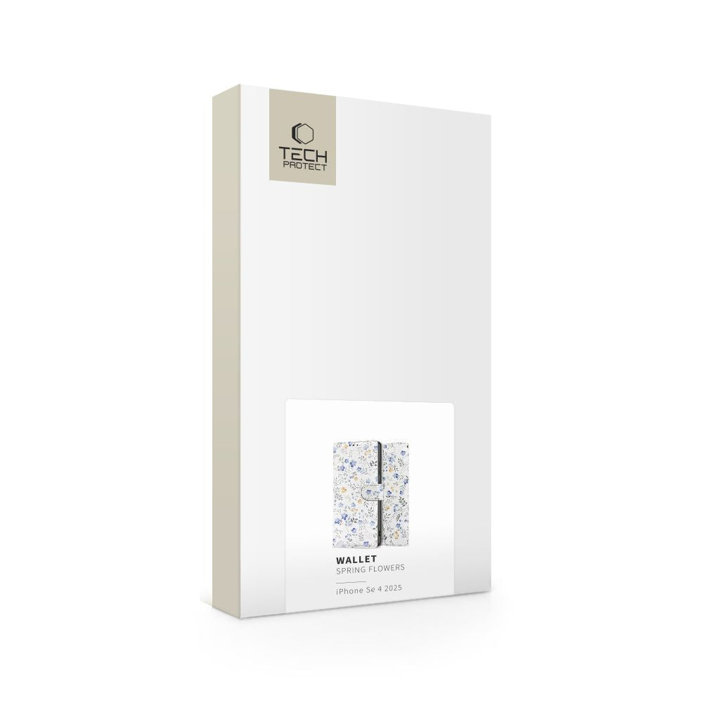 OVITEK TECH-PROTECT WALLET IPHONE 16E SPOMLADANSKI CVEKTI