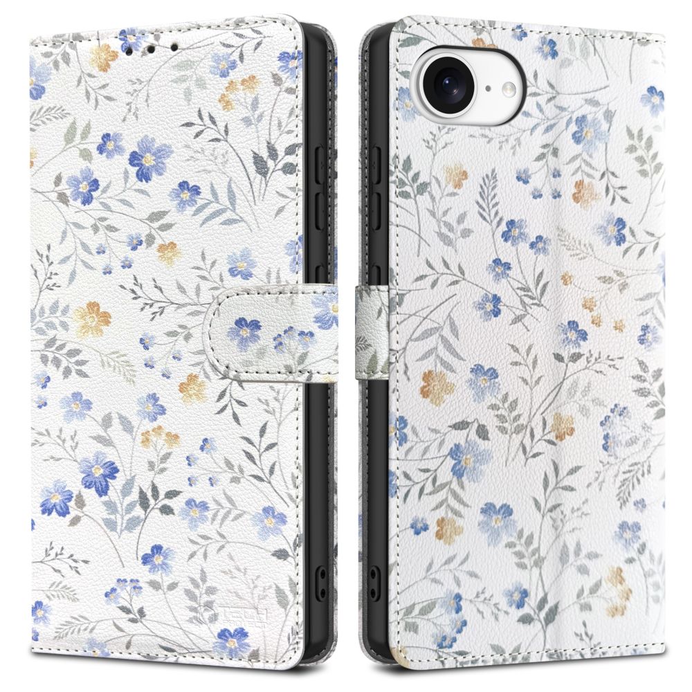OVITEK TECH-PROTECT WALLET IPHONE 16E SPOMLADANSKI CVEKTI
