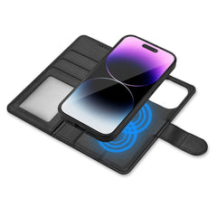 OVITEK ZA KNJIGE TECH-PROTECT WALLET MAGSAFE IPHONE 15 PRO MAX ČRN